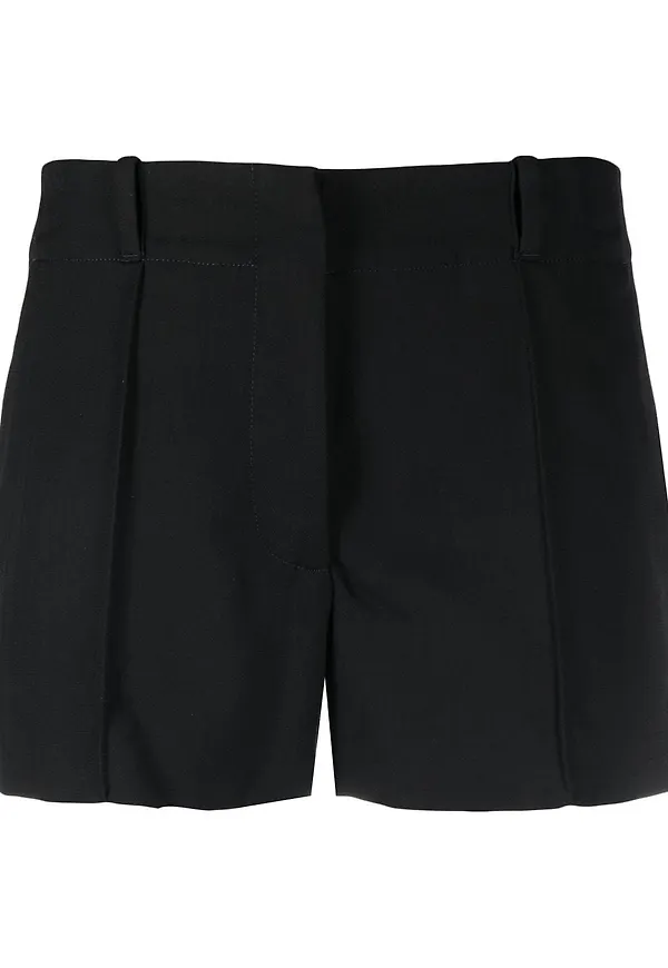 Acne Studios shorts med plisserad detalj - Svart