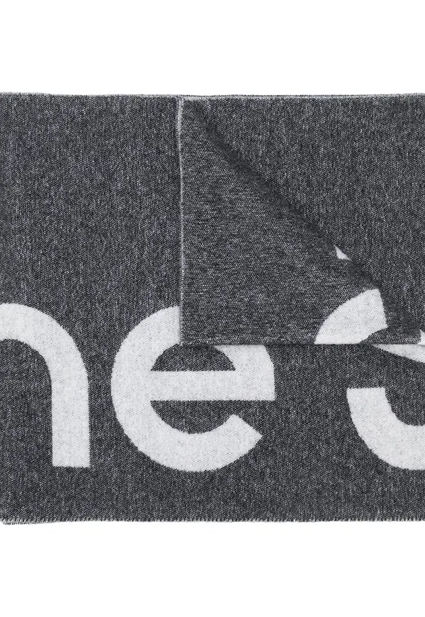Acne Studios sjal med logotyp - Svart