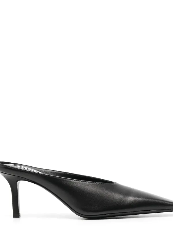 Acne Studios slip-ons i läder - Svart