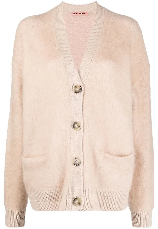 Acne Studios stickad kofta - Neutral
