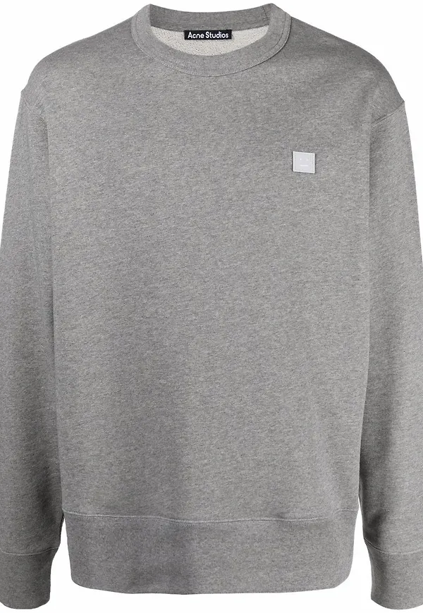 Acne Studios sweatshirt med märke - Grå