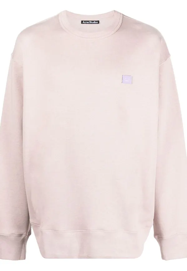 Acne Studios sweatshirt med märke - Lila