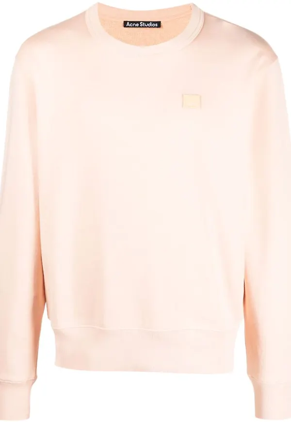 Acne Studios sweatshirt med märke - Rosa