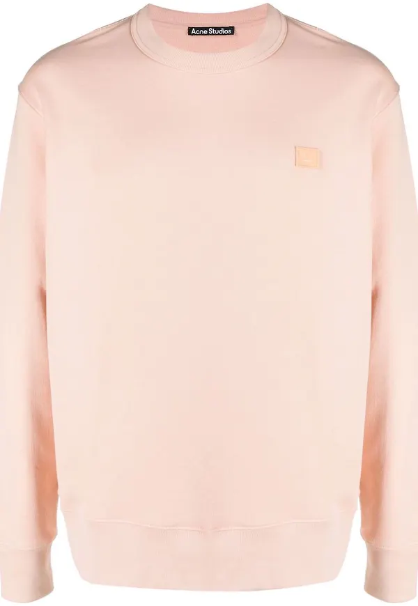 Acne Studios sweatshirt med rundad hals - Rosa