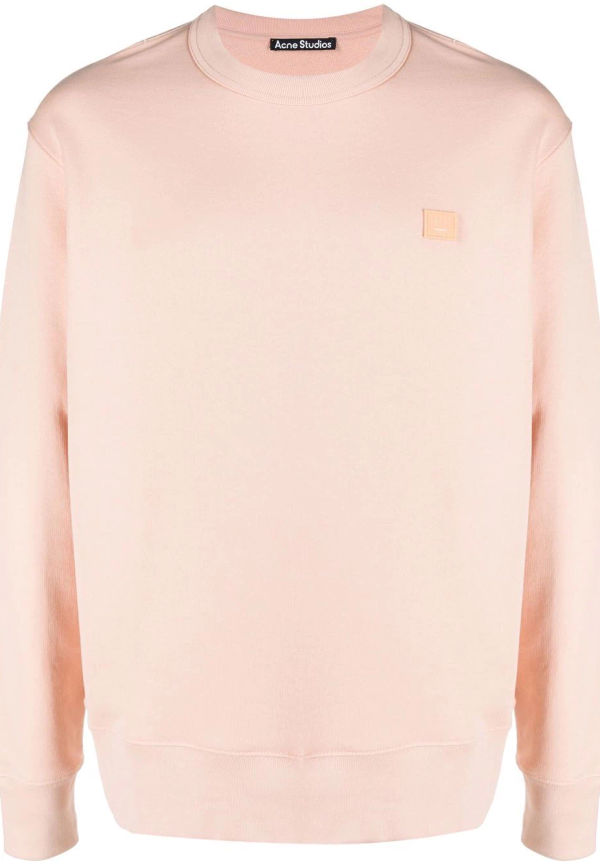 Acne Studios sweatshirt med rundad hals - Rosa