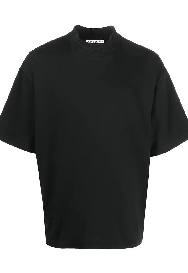 Acne Studios t-shirt med broderad logotyp - Svart