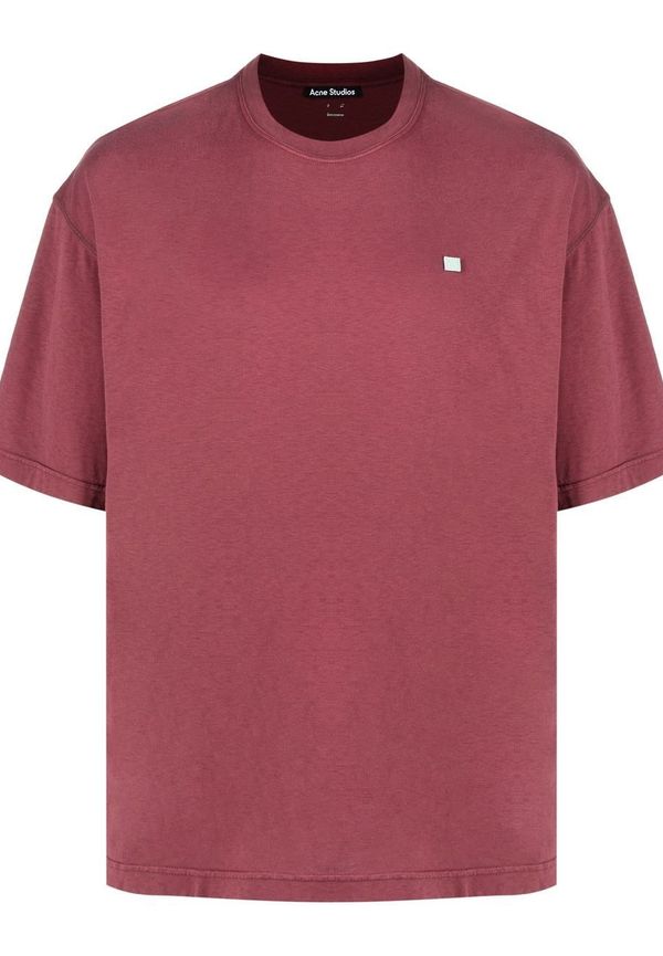 Acne Studios t-shirt med logotypmärke - Röd