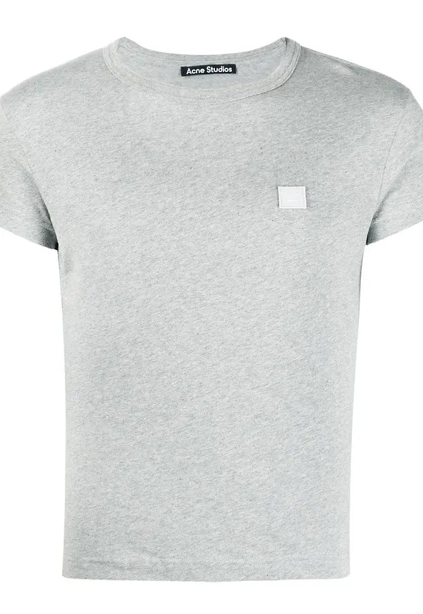 Acne Studios t-shirt med märke - Grå