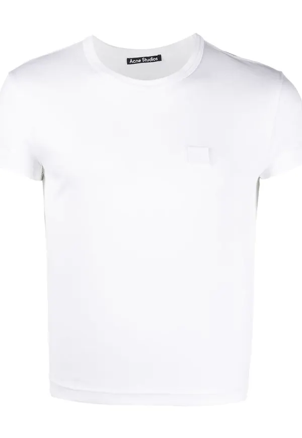 Acne Studios t-shirt med märke - Vit