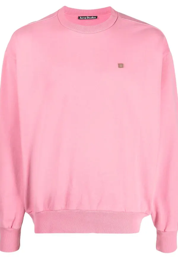 Acne Studios t-shirt med rundad hals - Rosa