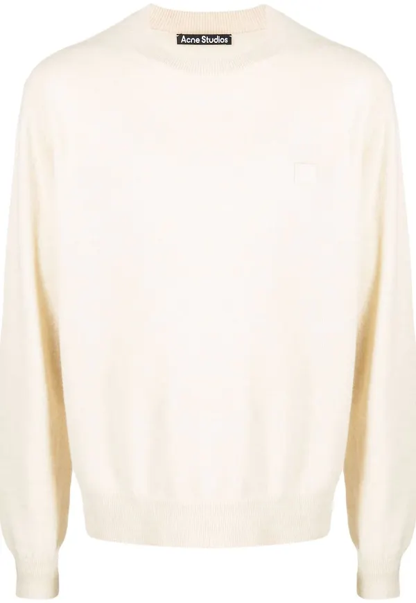 Acne Studios tröja med logotypmärke - Neutral