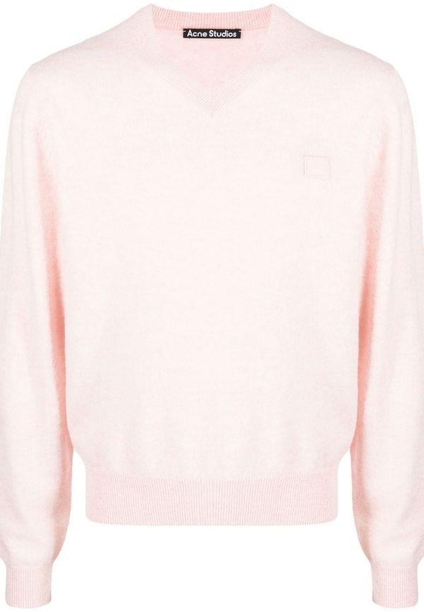 Acne Studios tröja med logotypmärke - Rosa