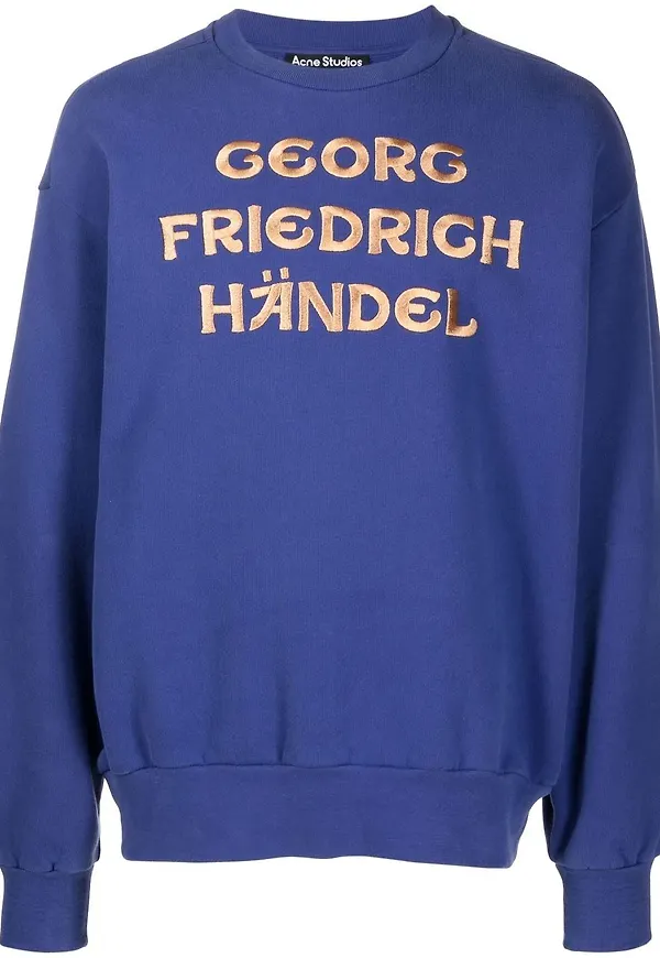 Acne Studios tröja med rundad hals - Blå