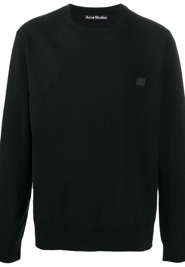 Acne Studios tröja med rundad hals - Svart