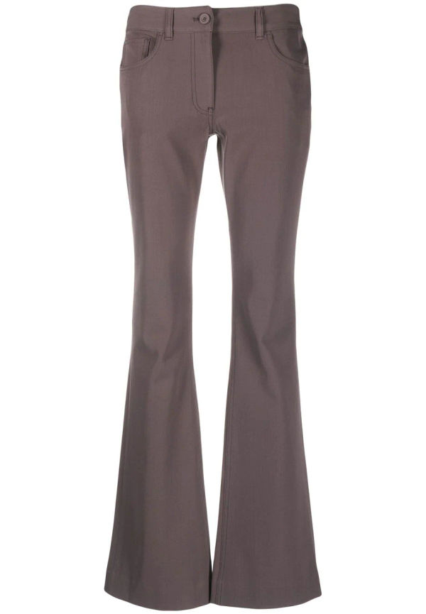 Acne Studios utsvängda byxor med låg midja - Lila