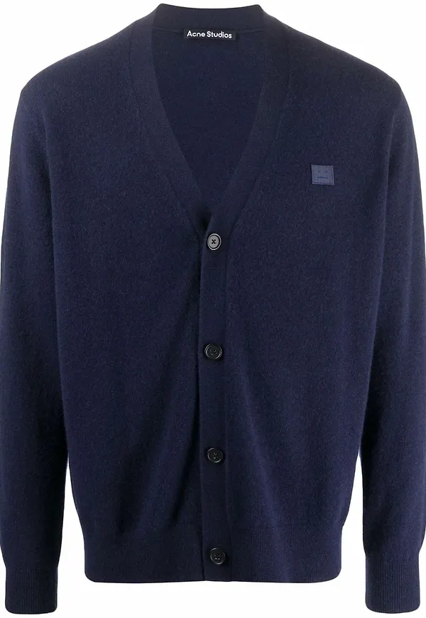Acne Studios v-ringad kofta - Blå