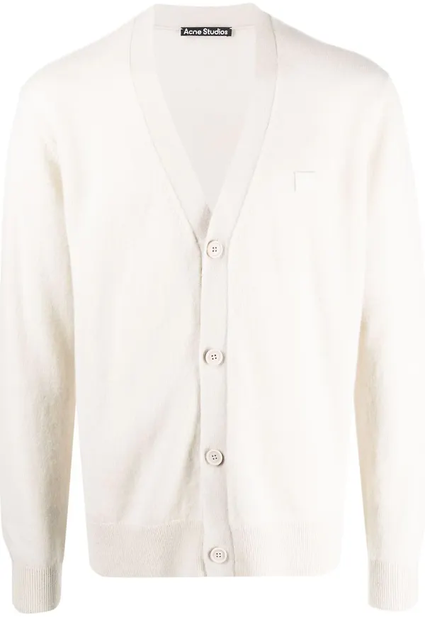Acne Studios v-ringad kofta - Neutral