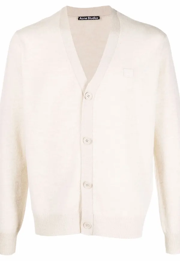 Acne Studios v-ringad kofta - Neutral