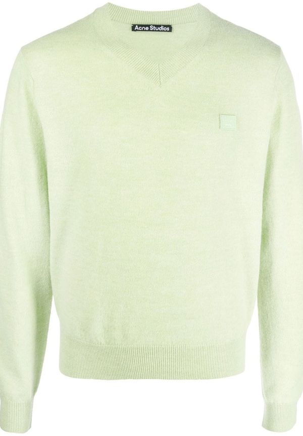 Acne Studios v-ringad tröja - Grön