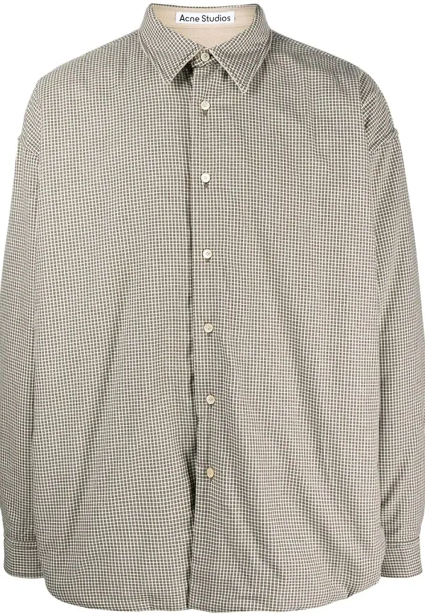 Acne Studios vändbar rutig jacka - Brun