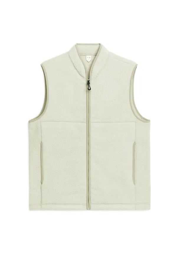 Active Fleece Vest - White