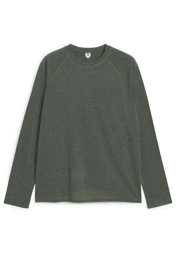 Active Lightweight Long-Sleeved Top - Beige