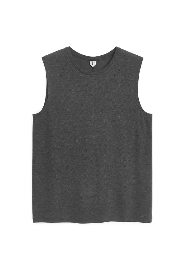 Active Mesh Tank Top - Black