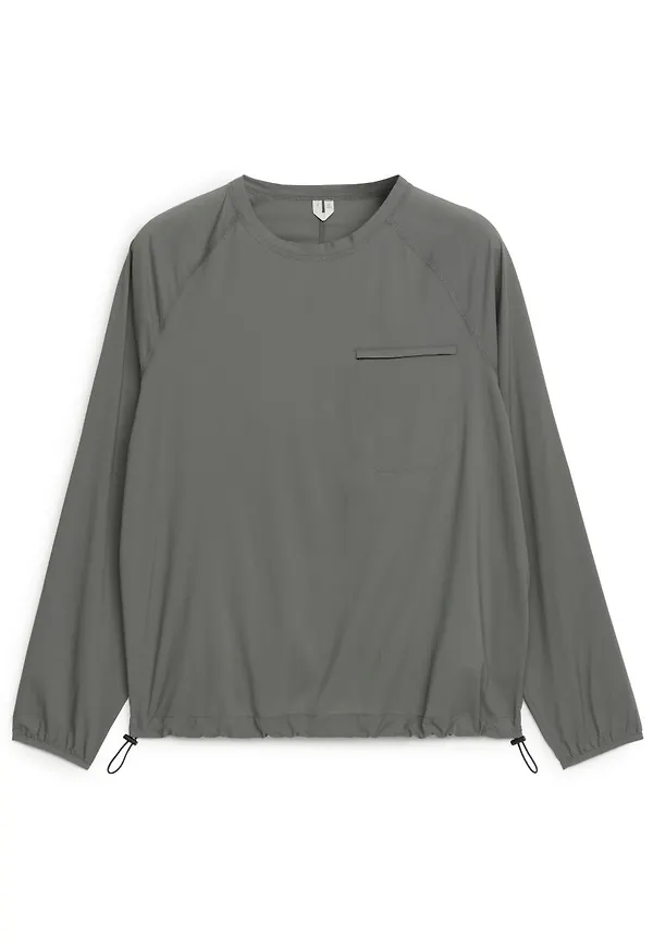 Active Stretch Long-Sleeved T-Shirt - Grey