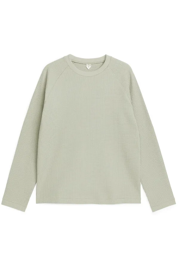 Active Waffle Long-Sleeved T-Shirt - Green