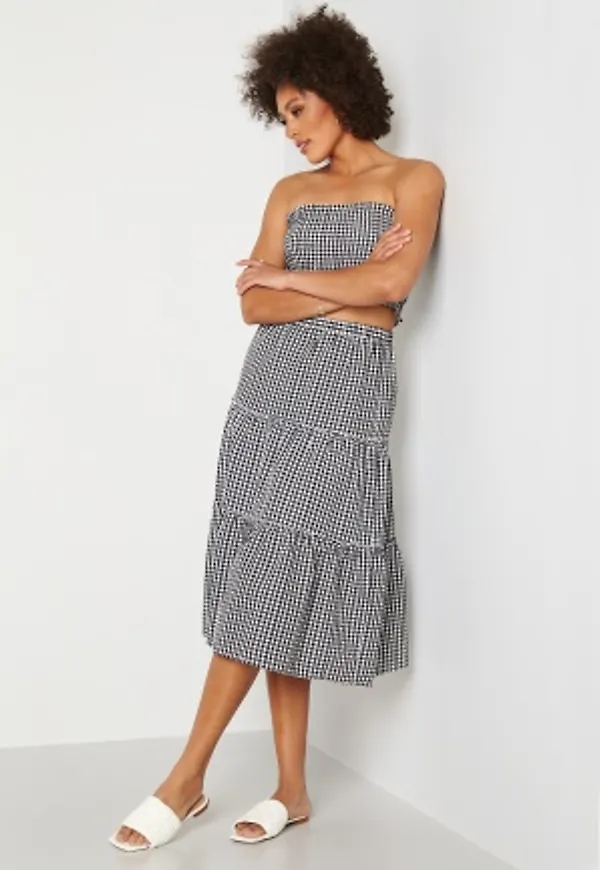 Trendyol Smock Top Skirt Set Siyah/Black 40