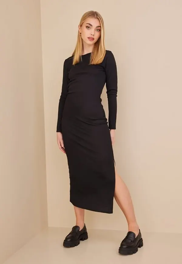 Sisters Point Glint Dress Fodralklänningar Black