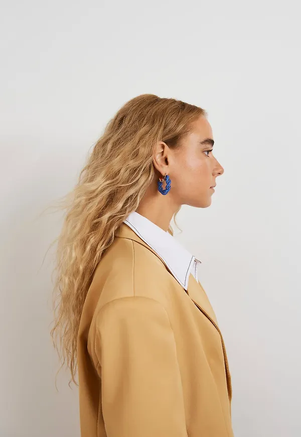 Ada real gold plated earrings