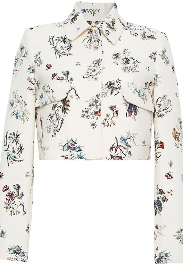 Adam Lippes blommig jacka - Vit