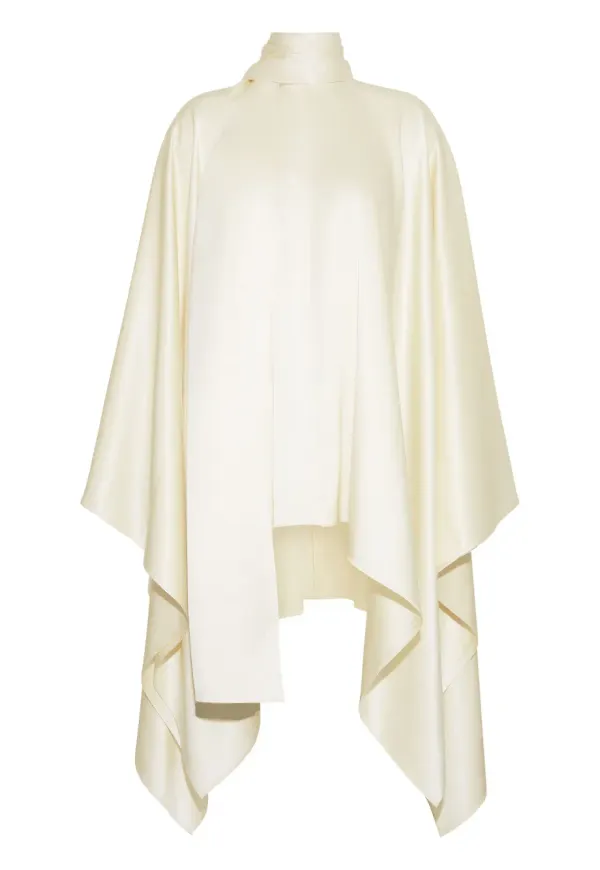 Adam Lippes sidenblus - Neutral