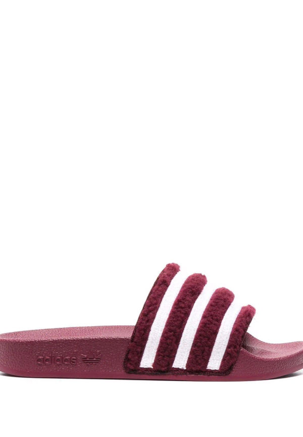 adidas Adilette badtofflor med struktur - Röd
