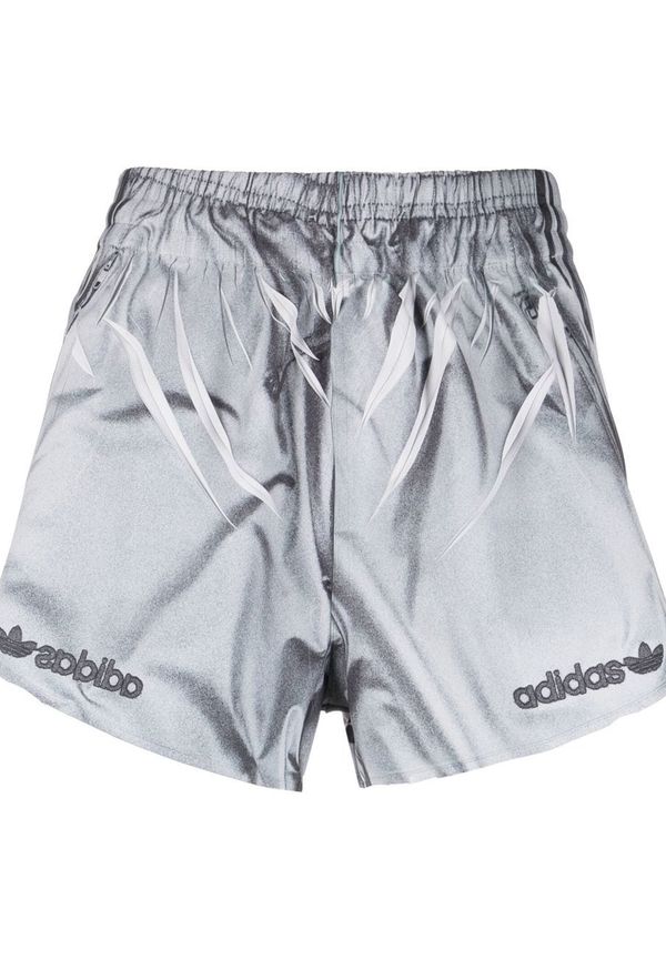 adidas batikmönstrade shorts - Grå