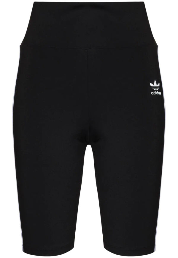 adidas bikershorts med tre ränder - Svart