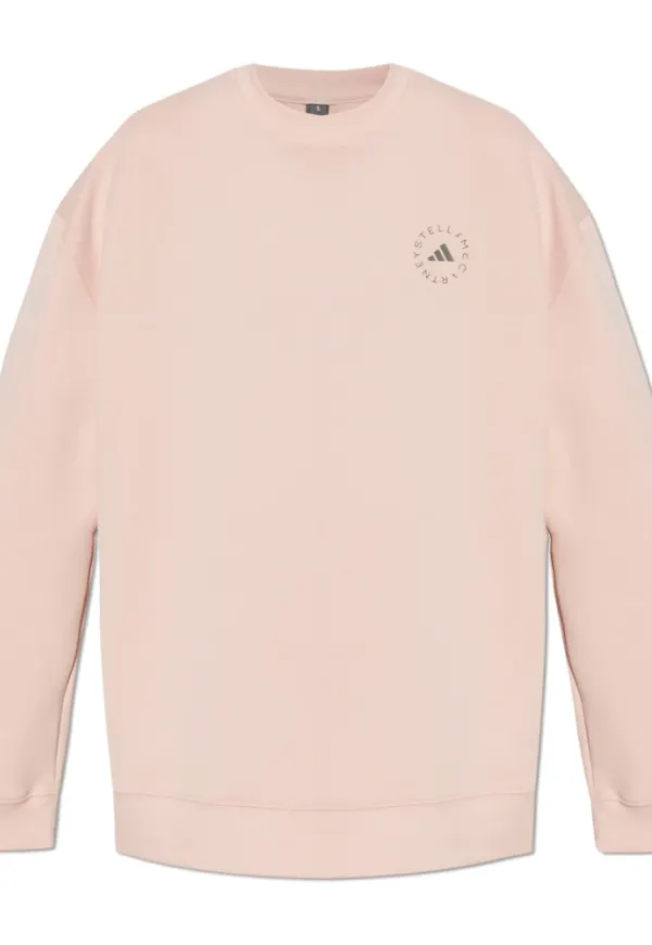 Adidas by Stella McCartney, Sweatshirts & Hoodies, Dam, M, Bomull, Sweatshirt med logotyp