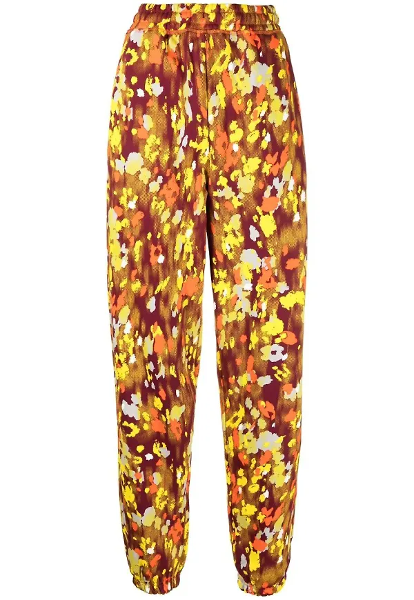 adidas by Stella McCartney blommiga mjukisbyxor - Gul