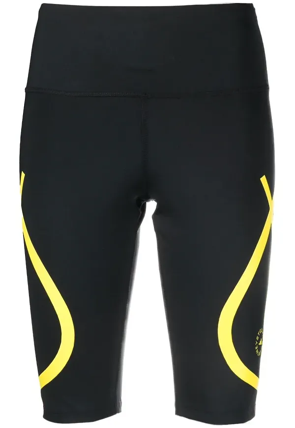 adidas by Stella McCartney cykelbyxor med kontrastrand - Svart