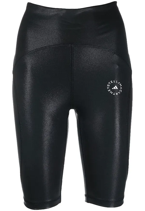 adidas by Stella McCartney cykelbyxor med logotyp - Svart