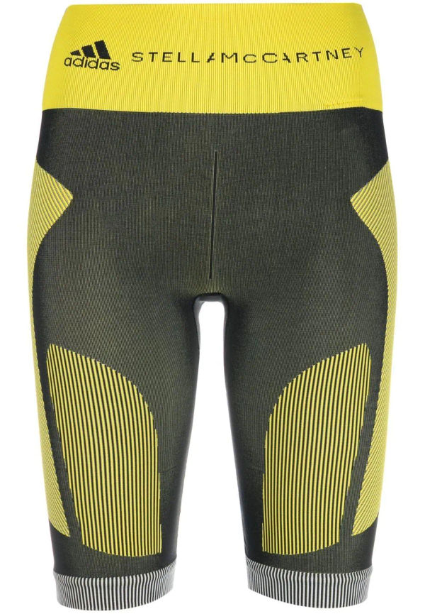 adidas by Stella McCartney cykelbyxor med logotyp i midjan - Svart