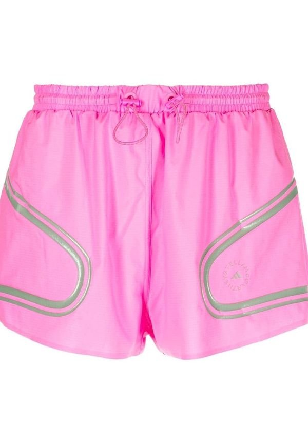 adidas by Stella McCartney elastiska shorts med logotyp - Rosa