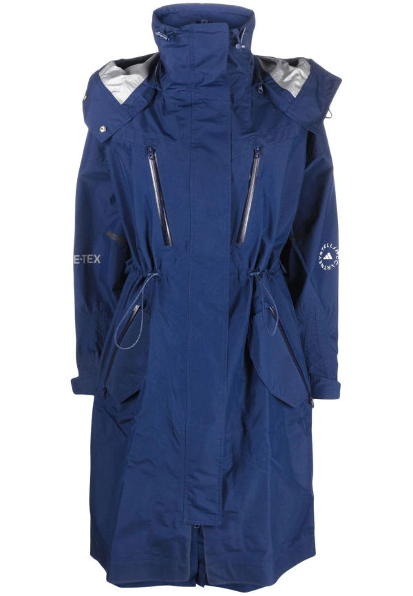 adidas by Stella McCartney Gore-Tex jacka med huva - Blå