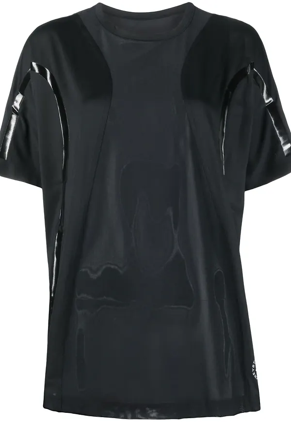 adidas by Stella McCartney halvskir kortärmad topp - Svart