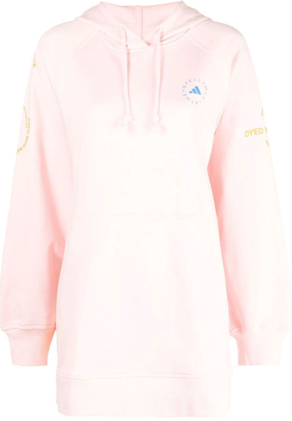 adidas by Stella McCartney hoodie med logotyp - Rosa