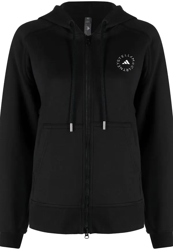 adidas by Stella McCartney huvtröja med logotyp - Svart