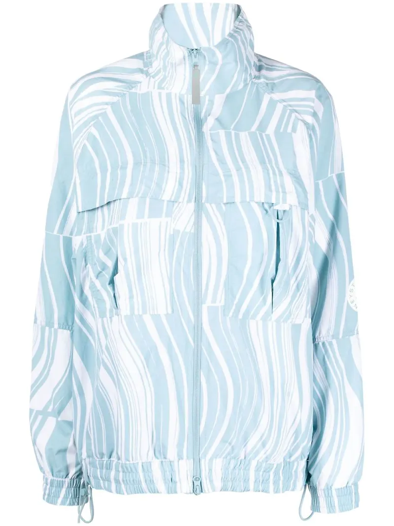 adidas by Stella McCartney jacka med logotyp - Vit