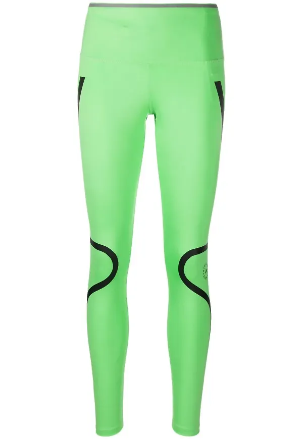 adidas by Stella McCartney leggings med hög midja - Grön