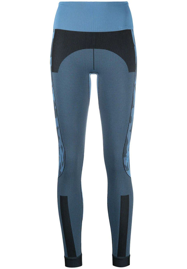 adidas by Stella McCartney leggings med kontrastpanel - Blå